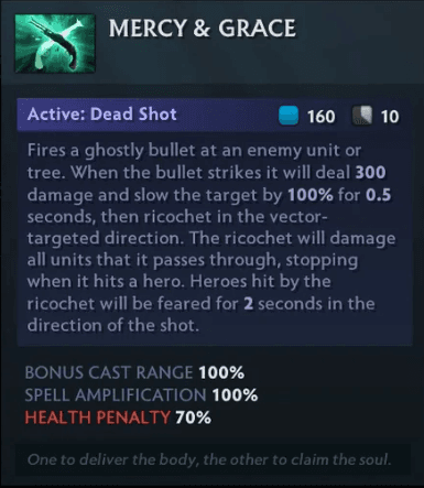 Mercy &amp; Grace item - Muerta mini-game