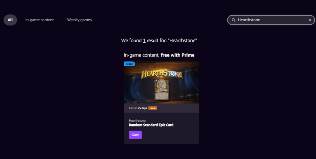 A free random Epic is available in Standard (Image via Blizzard Entertainment)