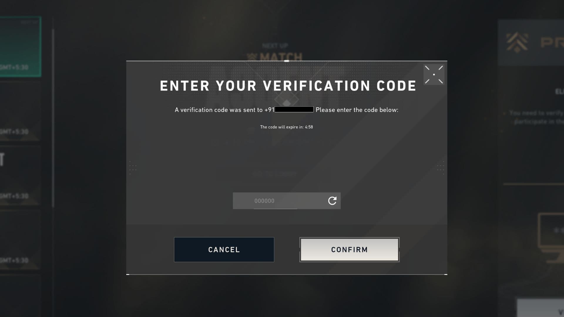 You will get a Verification Code on your phone.