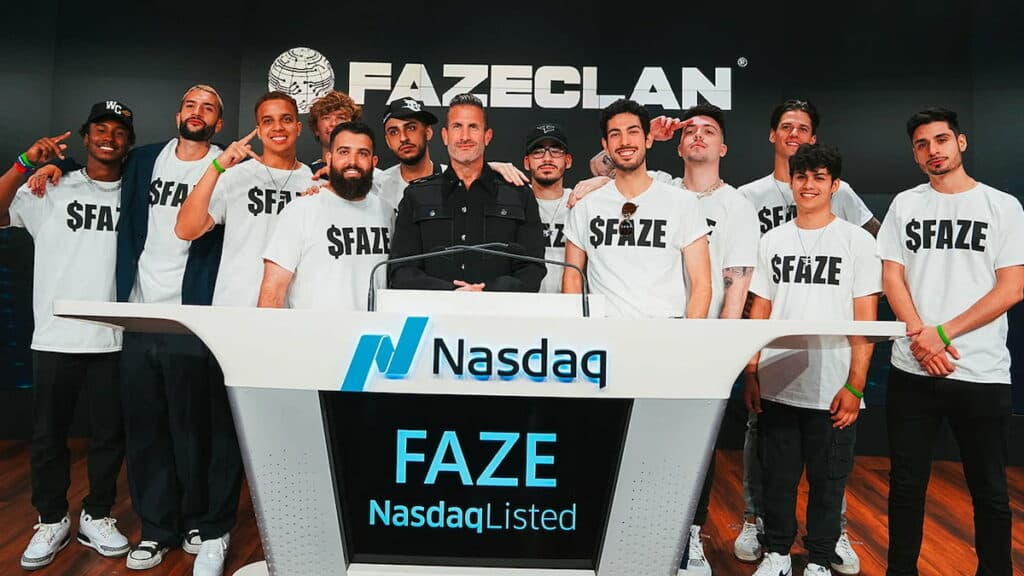 FaZe members (Image via FaZe Clan/Nasdaq)