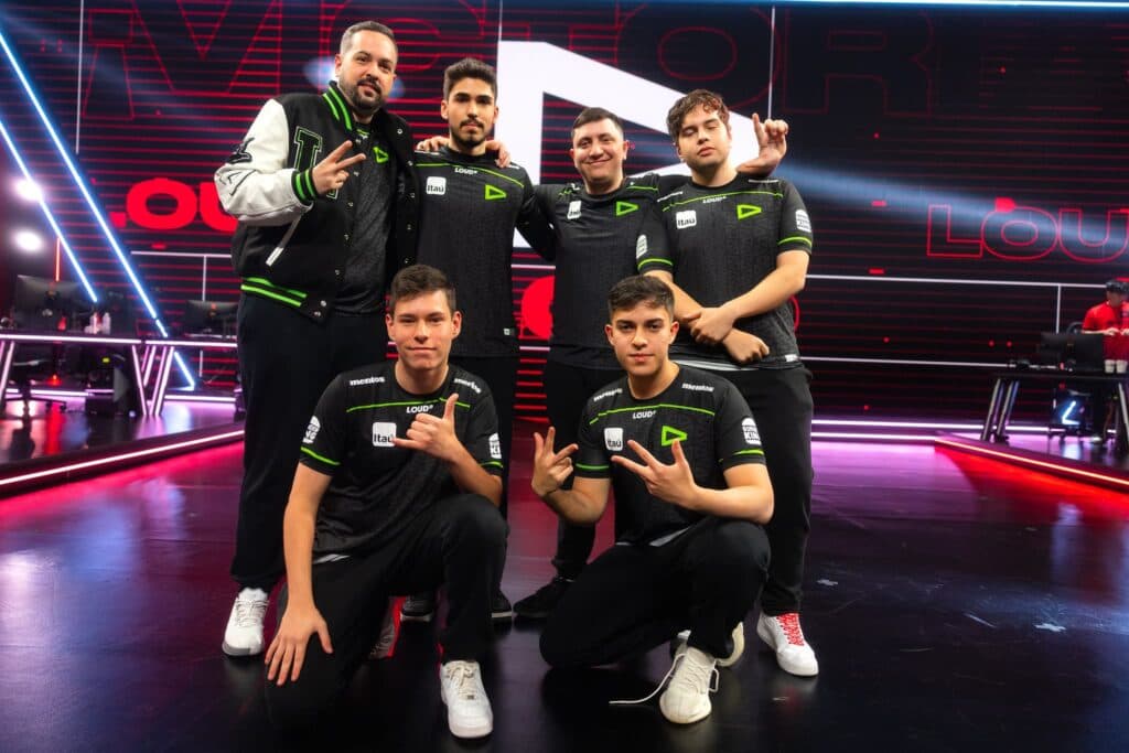 LOUD remains undefeated after a victory over Sentinels (Photo by Robert Paul/Riot Games)