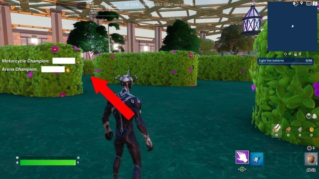 Take the path marked above to find Peely