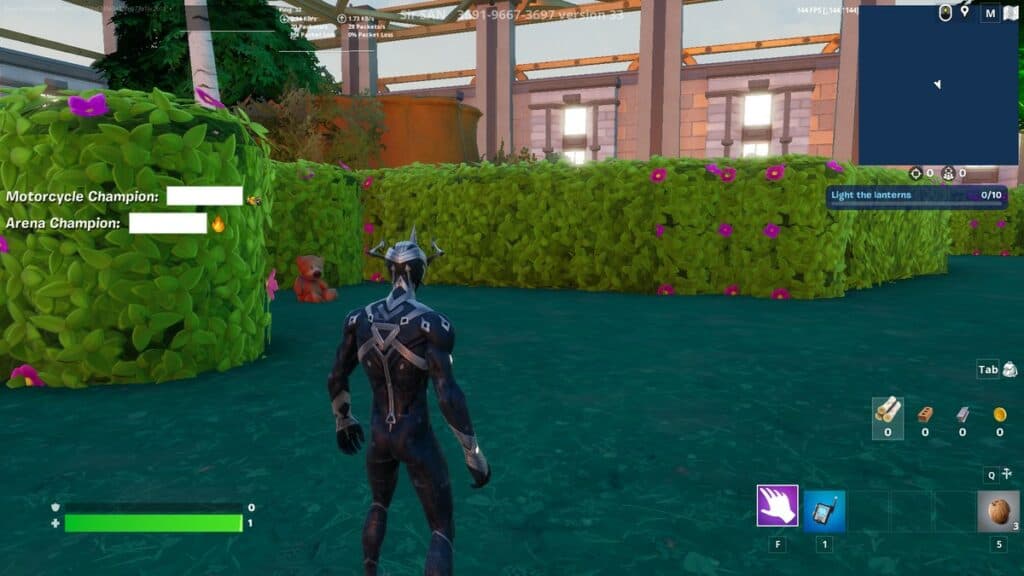 The bear is on your left