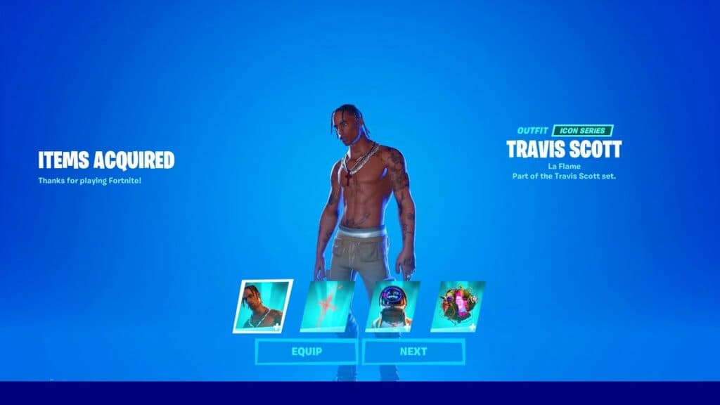 When is Travis Scott coming back to Fortnite? How to get rare