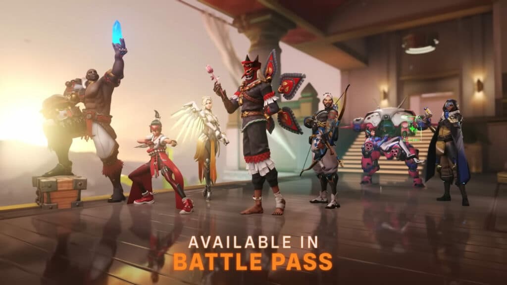 Season 4 Battle Pass skins for Lifeweaver and Hanzo (Image via Blizzard Entertainment)
