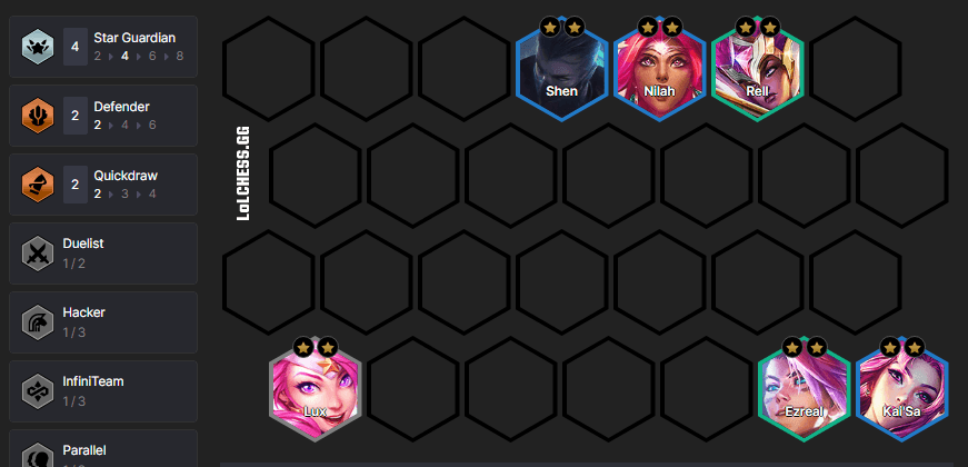 Level 6 board example (Image via Lolchess.gg)