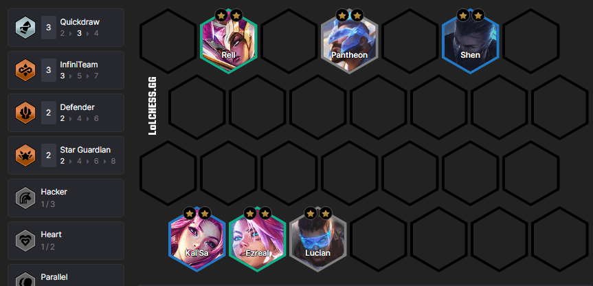 Level 6 board example (Image via Lolchess.gg)