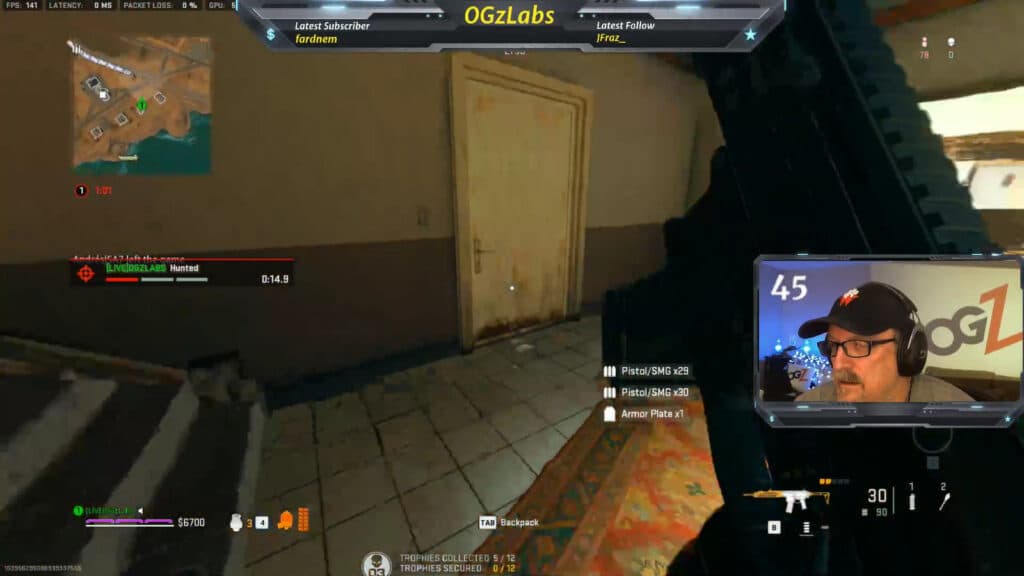 OGzLabs has been gaming for more than 20 years and is now grinding Warzone (Image via OGzLabs)