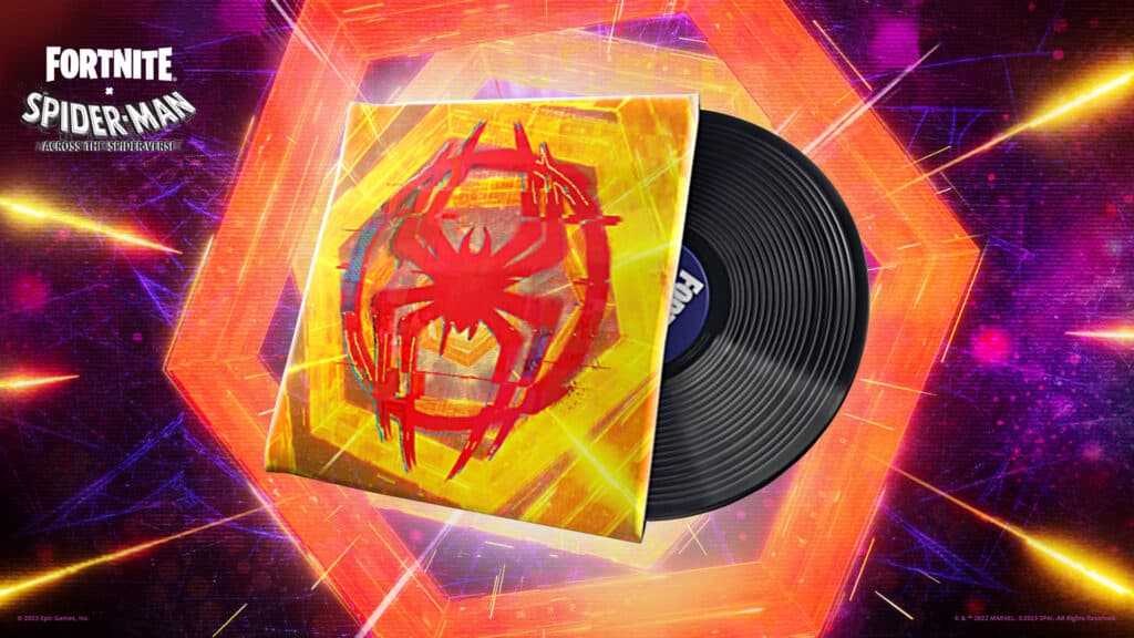 The Spider-Verse Silk and Cologne Lobby Track (Image Credit: Epic Games)