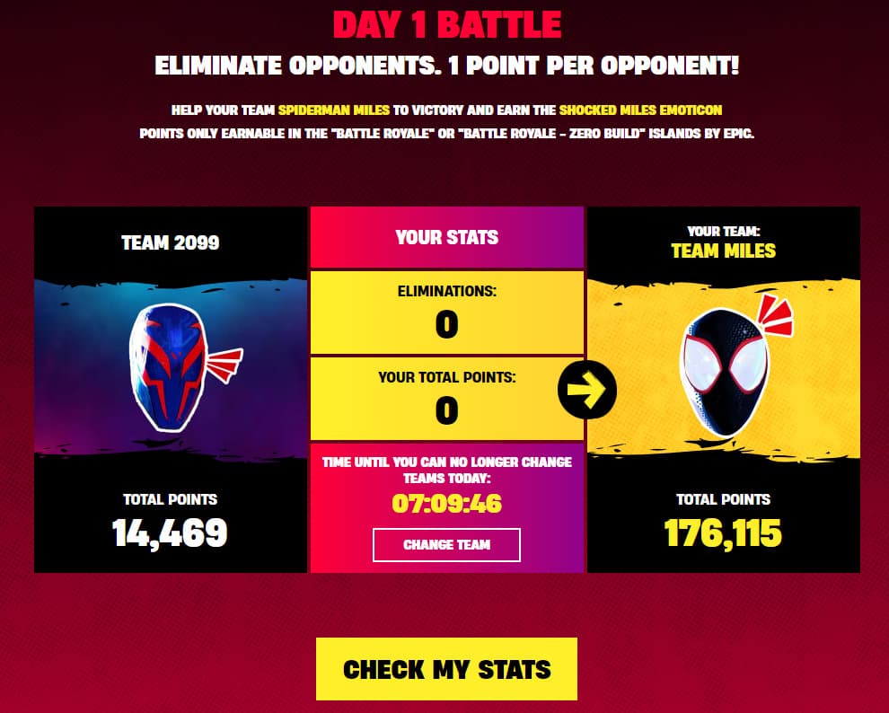 Fortnite Web Battles How to earn free SpiderMan rewards Esports.gg