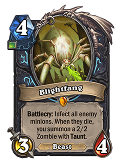 Blightfang<br>⦁ Old: [3 Mana] ⦁ New: [4 Mana]