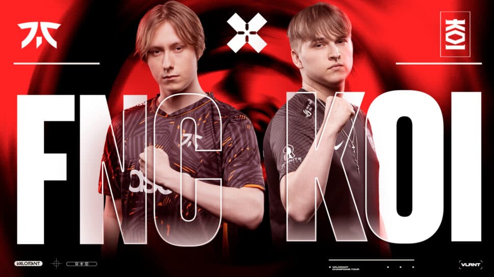 Fnatic vs KOI: Live score, results, and map veto cover image