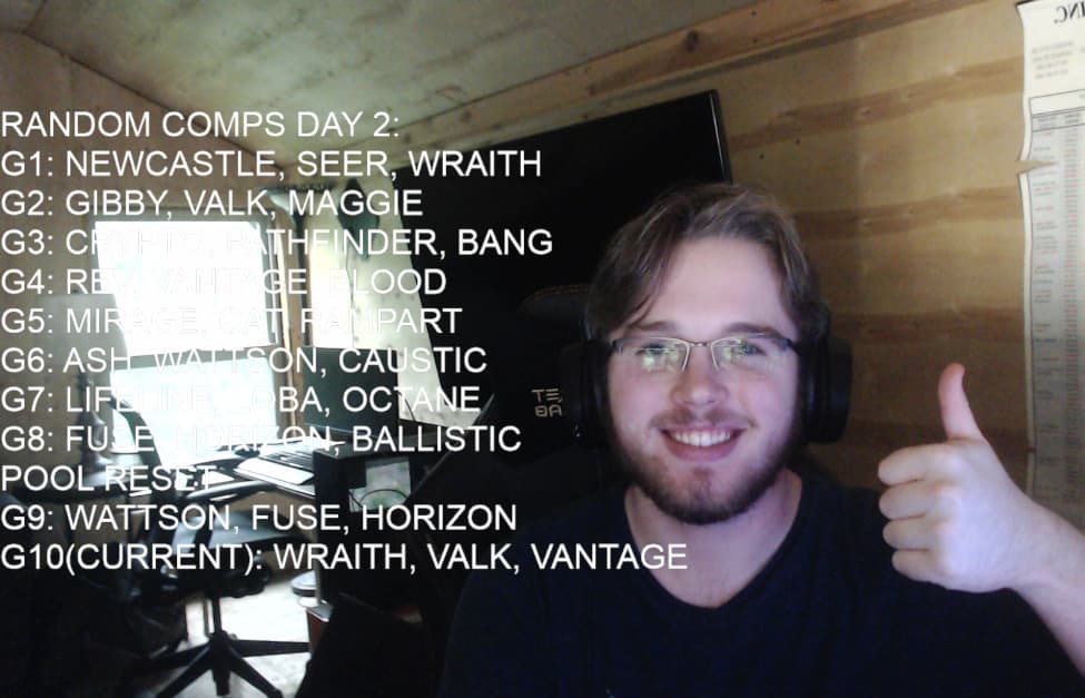 Milez recorded all combinations on his stream