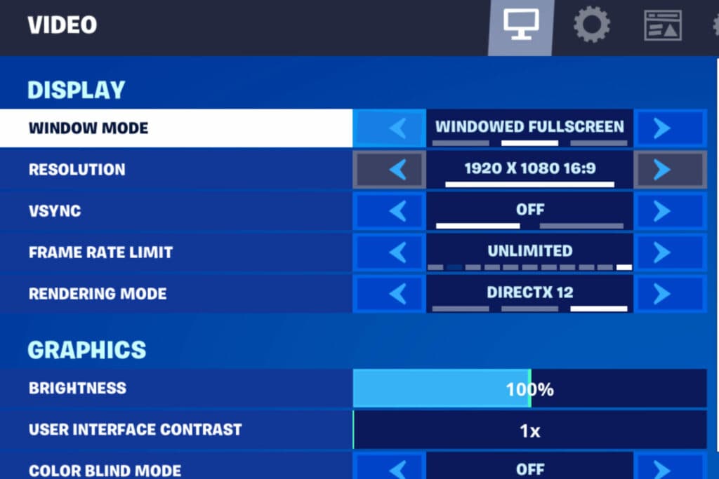 Best Settings PC  Fortnite - GameWith