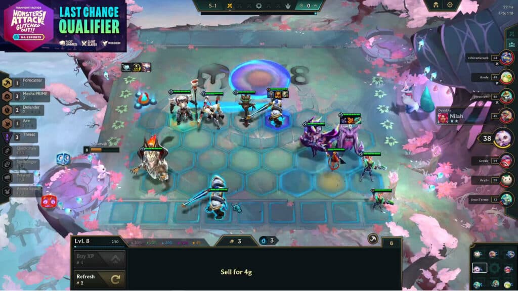 Eunwilf's Stage 5 board (Image via Eunwilf)