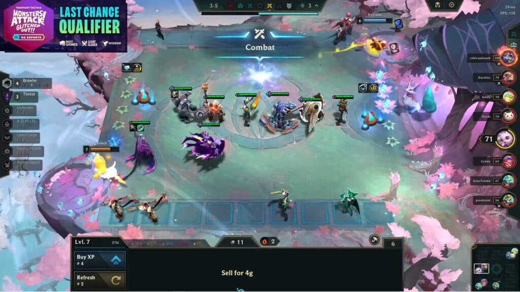 Eunwilf's 3-5 board (Image via Eunwilf)