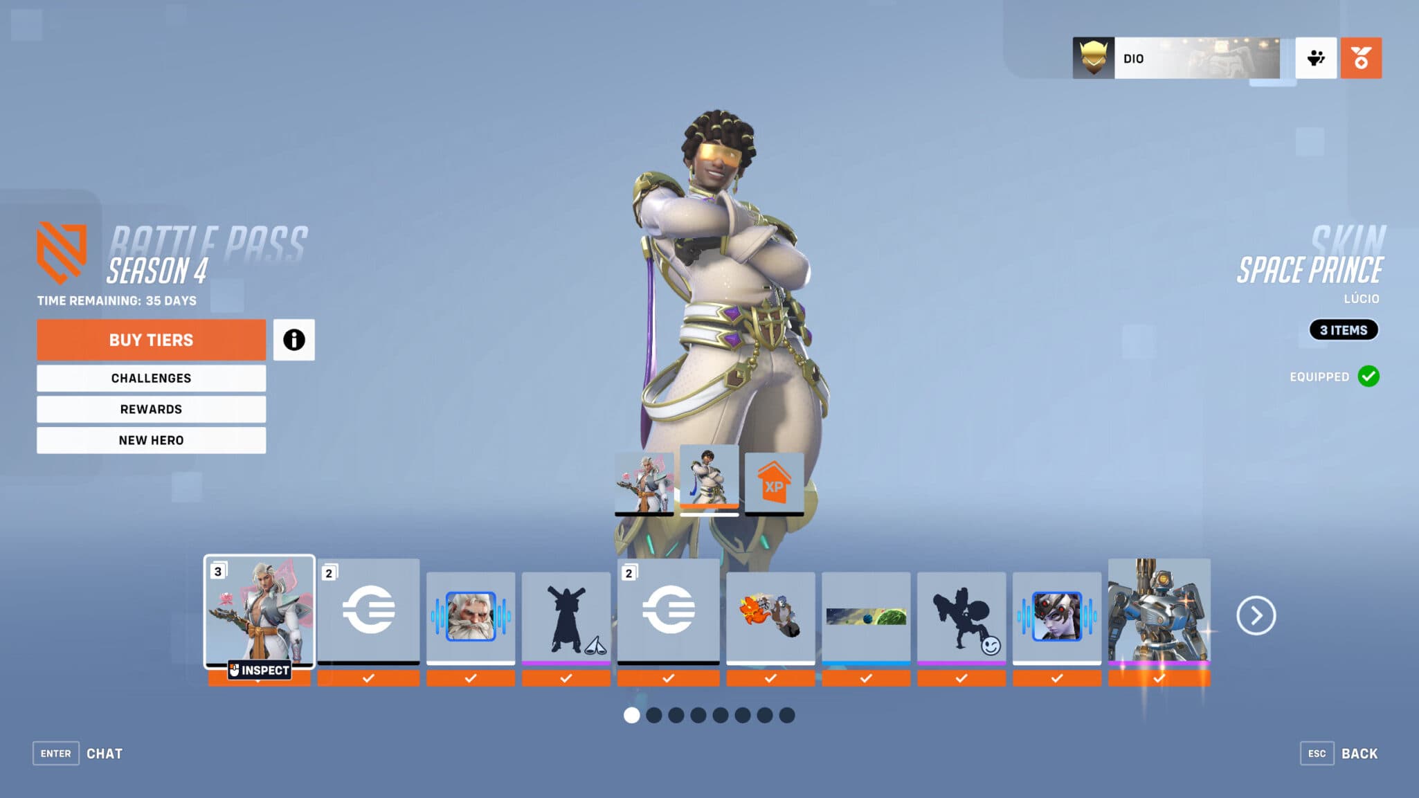 Space Prince Lucio skin (Image via Blizzard Entertainment)