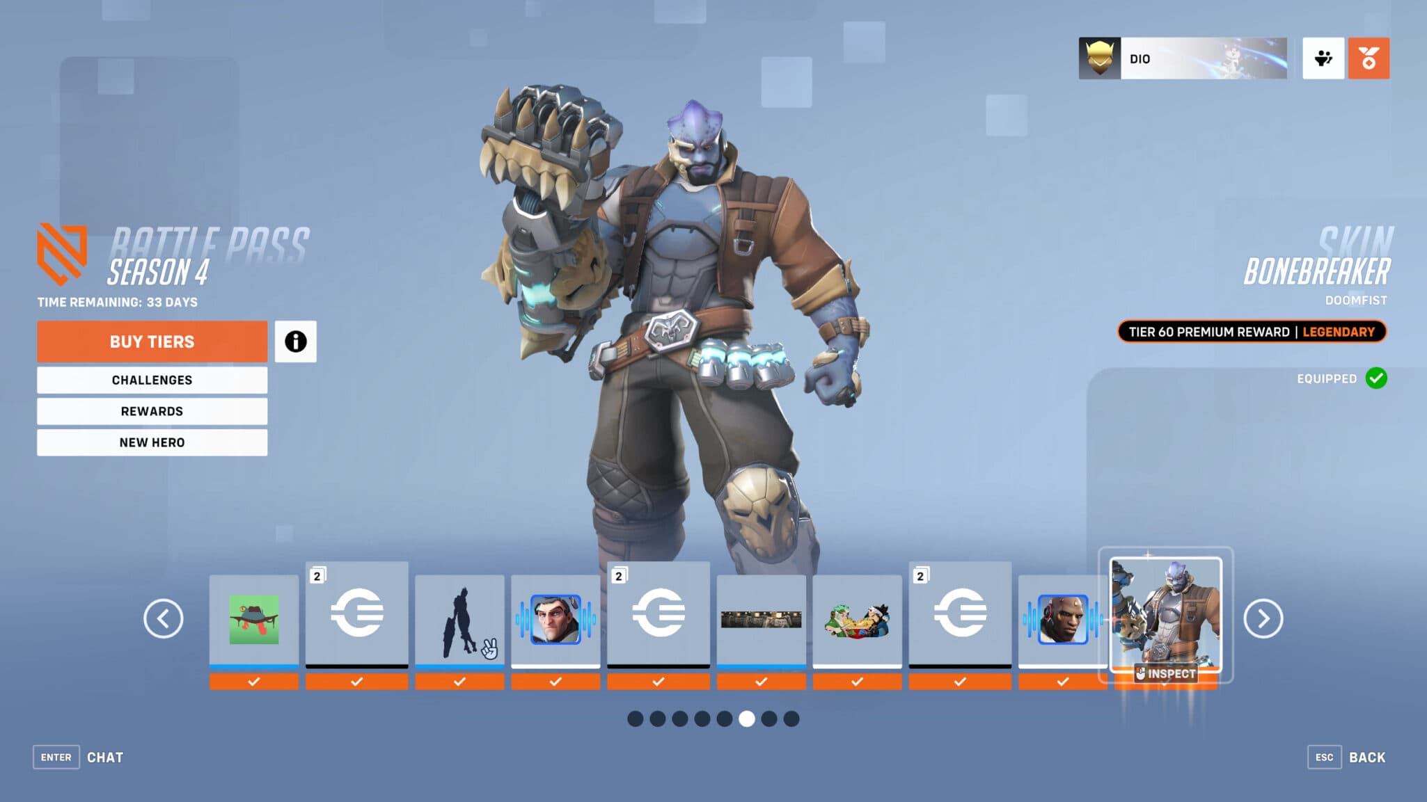 Bonebreaker Doomfist (Image via Blizzard Entertainment)