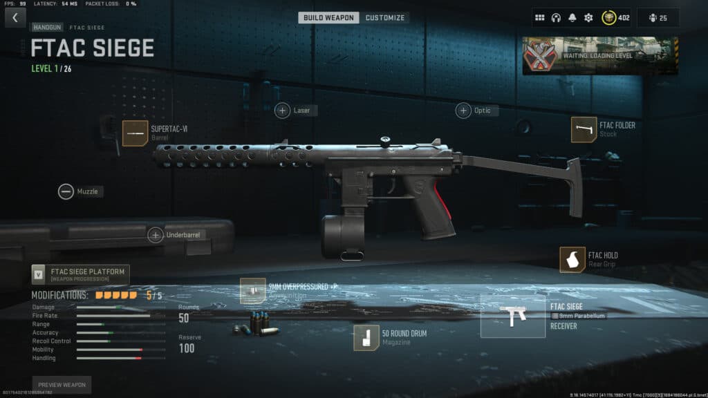 Best loadout attachments for the FTAC Siege in MW2 multiplayer.