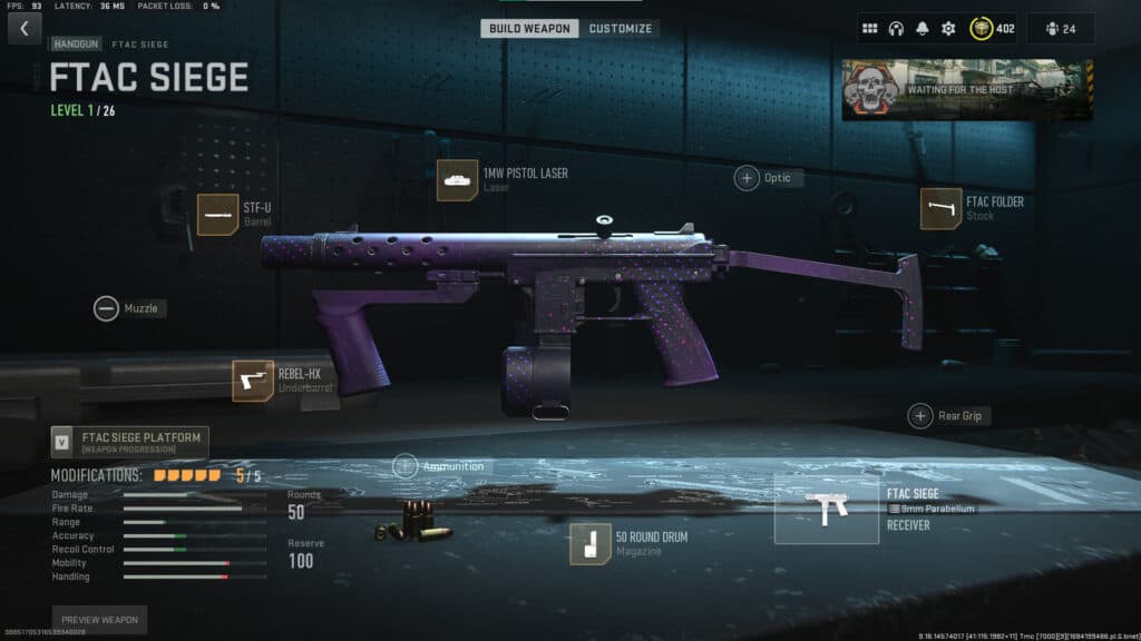 Best loadout attachments for the FTAC Siege in Warzone 2.