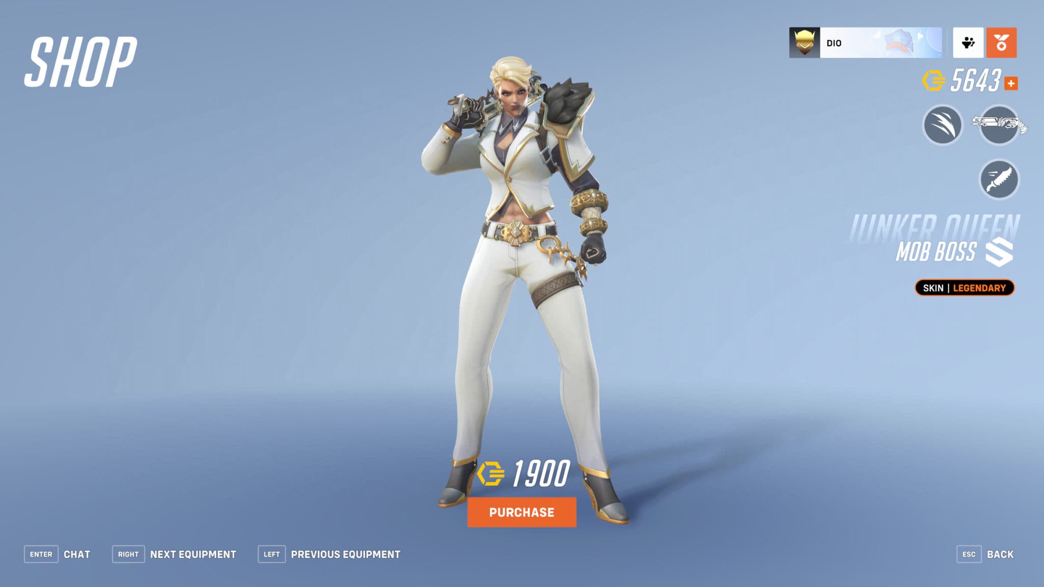 Legendary Mob Boss Junker Queen skin front (Image via Blizzard Entertainment)