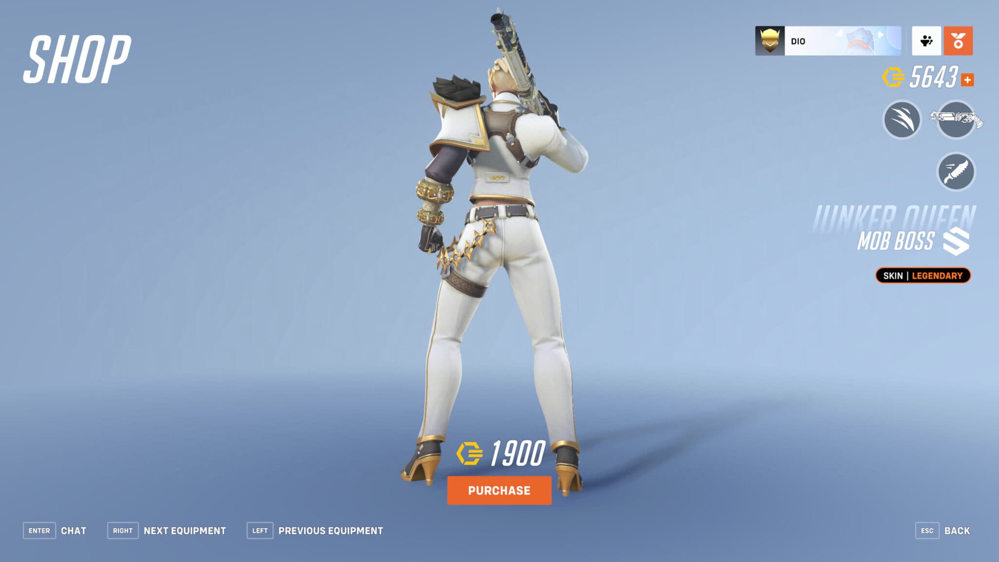 Junker Queen Mob Boss skin back (Image via Blizzard Entertainment)