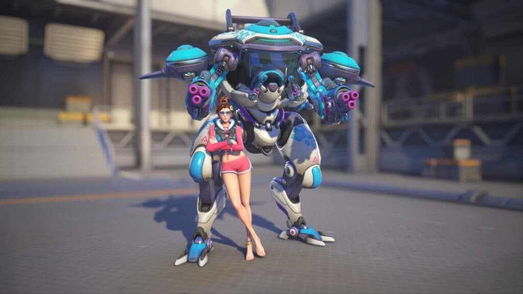 Overwatch 2 D.Va Waveracer skin (Image via Blizzard Entertainment)