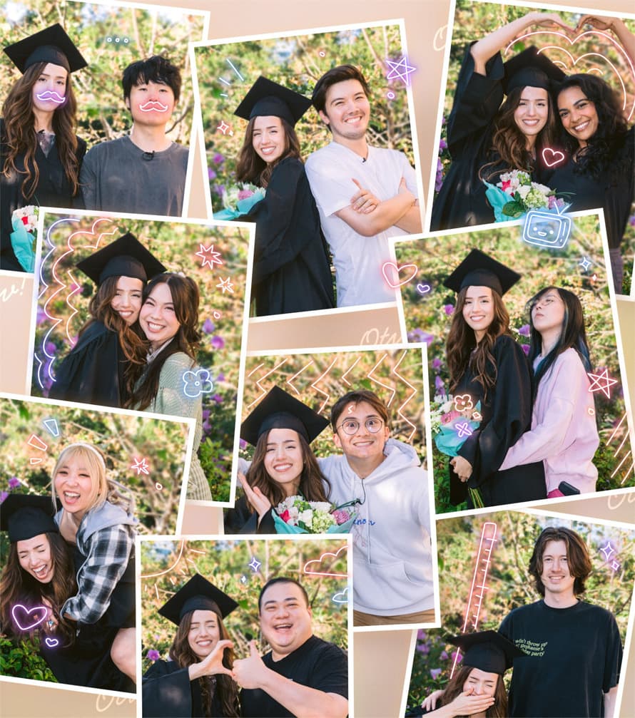 Pokimane and the members of OfflineTV (Image from OfflineTV)