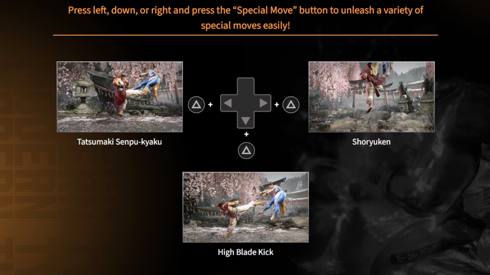 Special Moves examples (Image via Capcom)