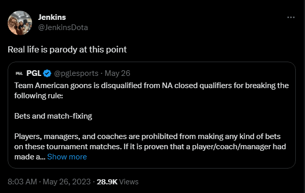 Jenkins on <a href="https://twitter.com/JenkinsDota/status/1661885745315950593" target="_blank" rel="noreferrer noopener nofollow">Twitter</a>