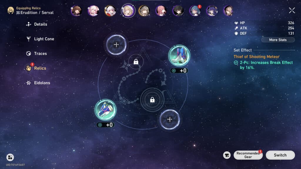 How to farm the Celestial Differentiator relic in Honkai Star Rail