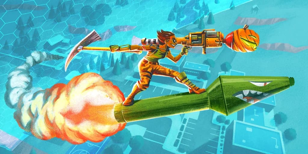 Rocket Ride (Fortnite wallpaper)