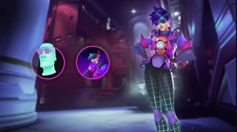 Get Your Cyberpunk On With The New Synthwave Tracer Overwatch Skin