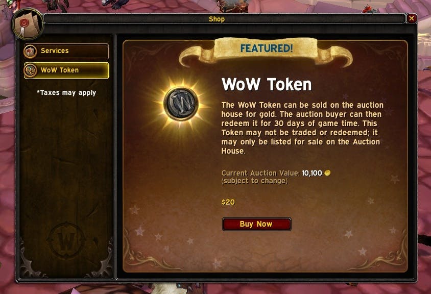 Blizzard Introduces the WoW Token: Exchange Gold and Game Time