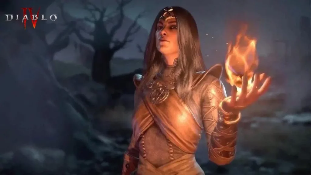 Sorcerer in Diablo 4.