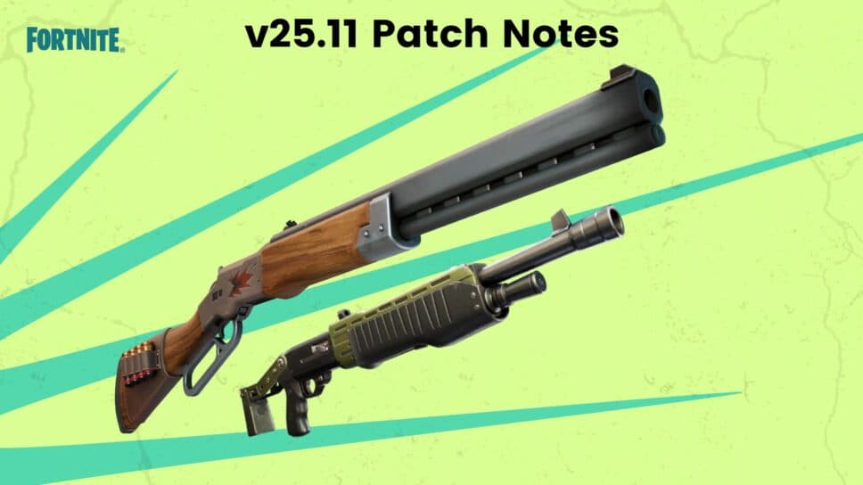 Patch Notes for Fortnite v25.11 - Explosive Repeater Rifle Added