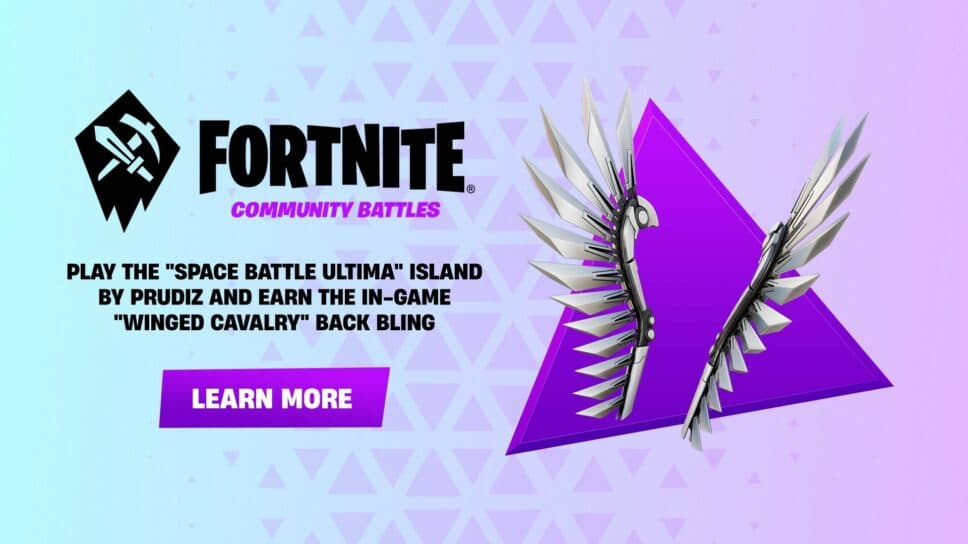 Fortnite Community Battles How to get Winged Cavalry back bling for