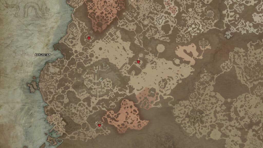 Kehjistan strongholds (Image via D4Builds.gg)