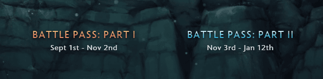 Battle Pass release dates in 2022.