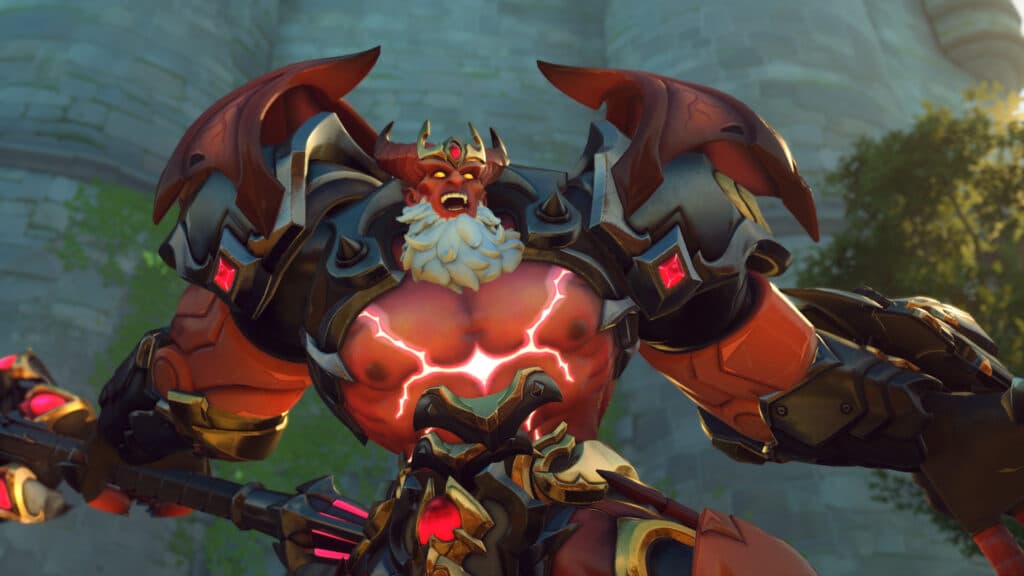 Demon Lord Reinhardt skin (Image via Blizzard Entertainment)