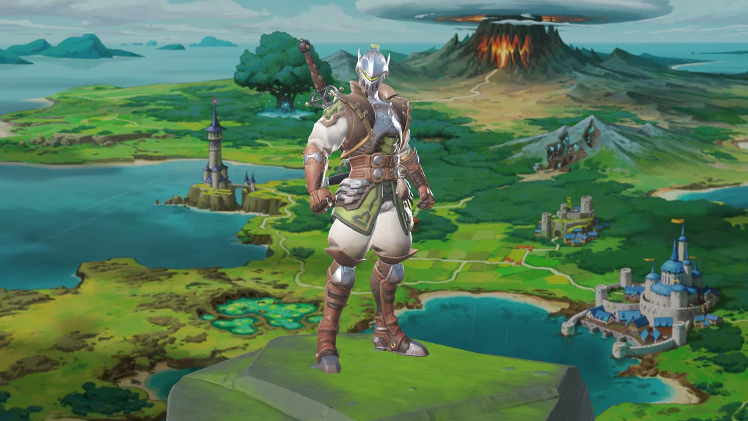 Legendary Royal Guard Genji skin (Image via Blizzard Entertainment)