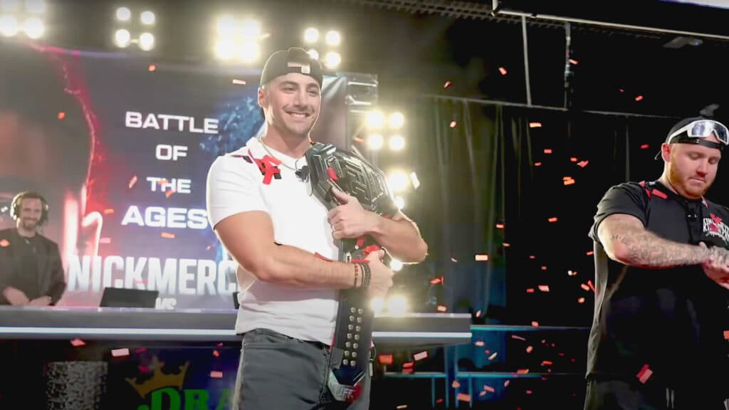 NICKMERCS during The MFAM Gauntlet in UFC X 2022.