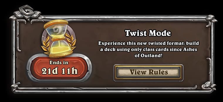 Hearthstone Twist game mode will replace Classic (Image via Blizzard Entertainment)