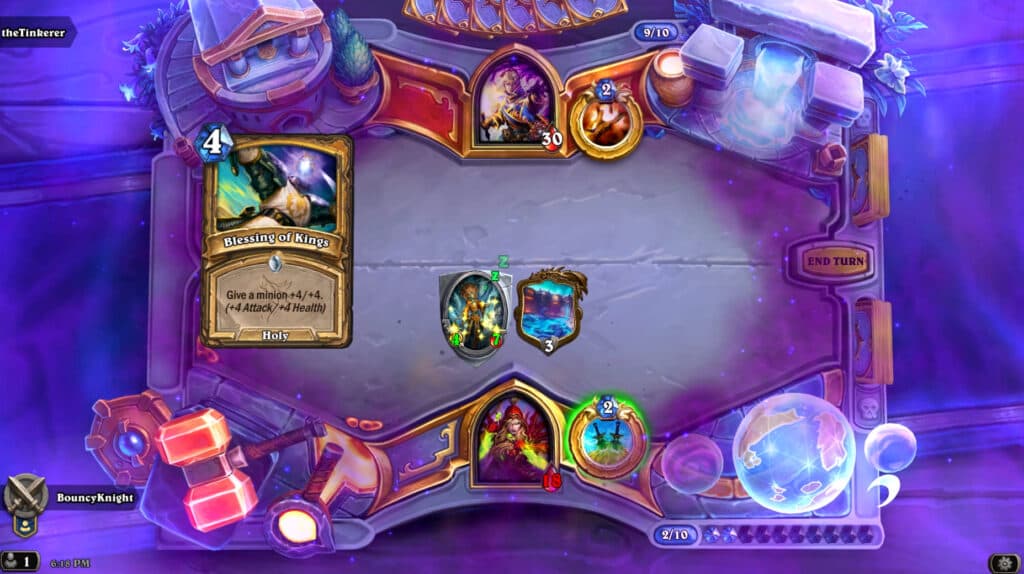 Prison of Yogg-Saron is a free legendary Location card (Image via Blizzard Entertainment)