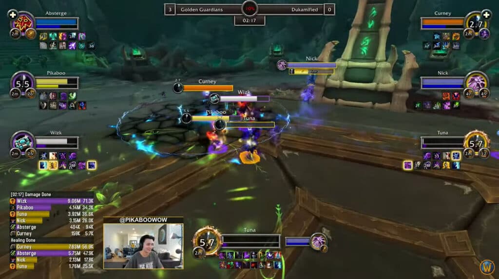 Golden Guardians&nbsp;in the Arena World Championship (Image via Blizzard Entertainment)