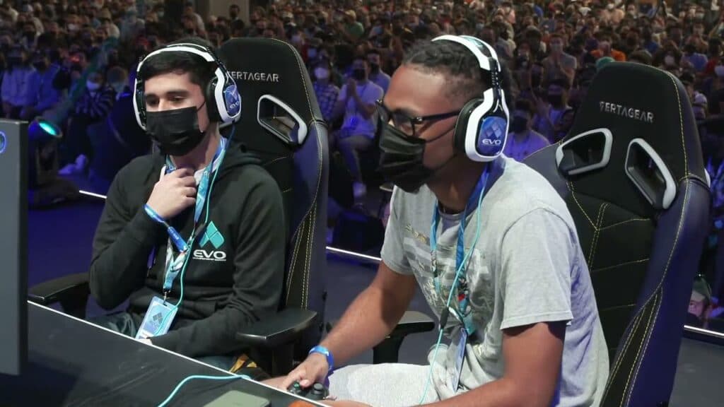 Scorpionprocs (Left) &amp; Rewind (Right) at EVO 2022 (Image Credit: EVO)