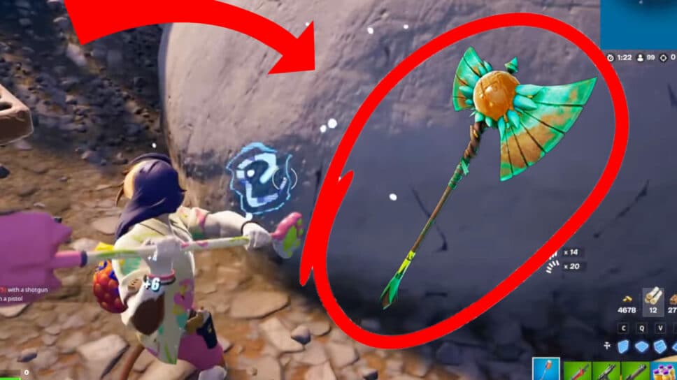 How to destroy stones and get the Artifact Axe in Fortnite cover image