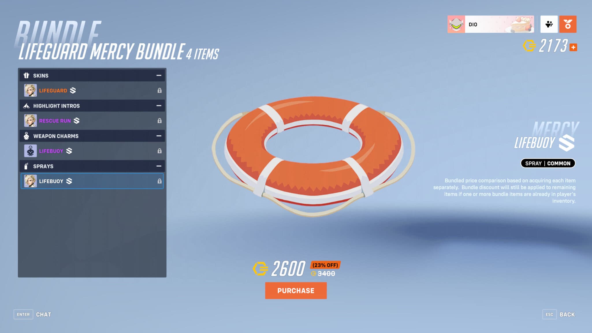 Lifebuoy spray (Image via Blizzard Entertainment)