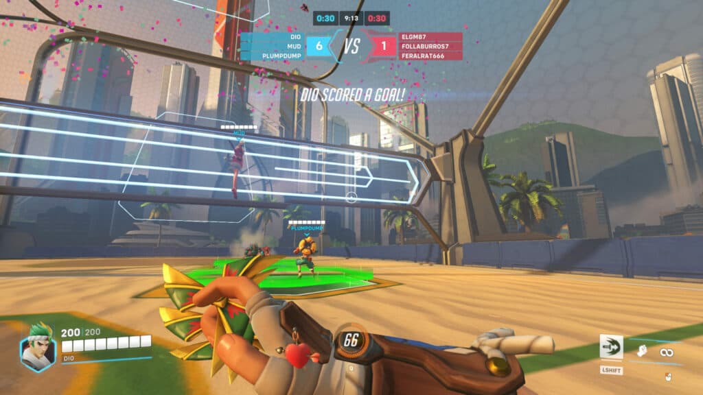 How Winston's Beach Volleyball works (Image via Blizzard Entertainment)
