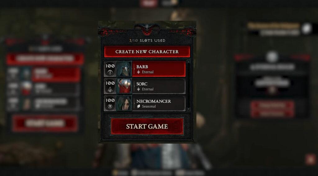 Seasonal characters in Diablo 4 (Image via Blizzard Entertainment)